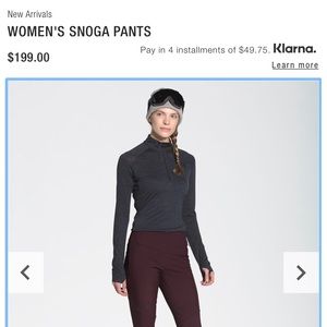 Women’s The North Face Snoga Ski Pants